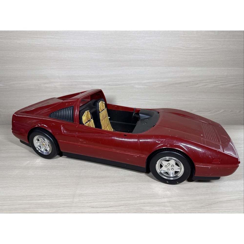 Barbie Red Ferrari‎ Convertble 328 GTS 21" Mattel 1986 Mexico Incomplete